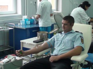 Donare sange pompier Oradea