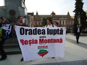 Oradea lupta pentru Rosia Montana